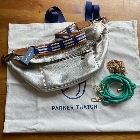 Parker Thatch Handbags - PARKER - THATCH Stylish Platinium Sling Bag
